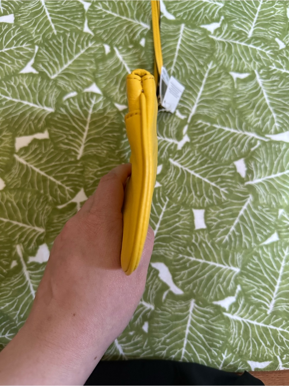 Coach Yellow Leather Wristlet - Picture 4 of 9